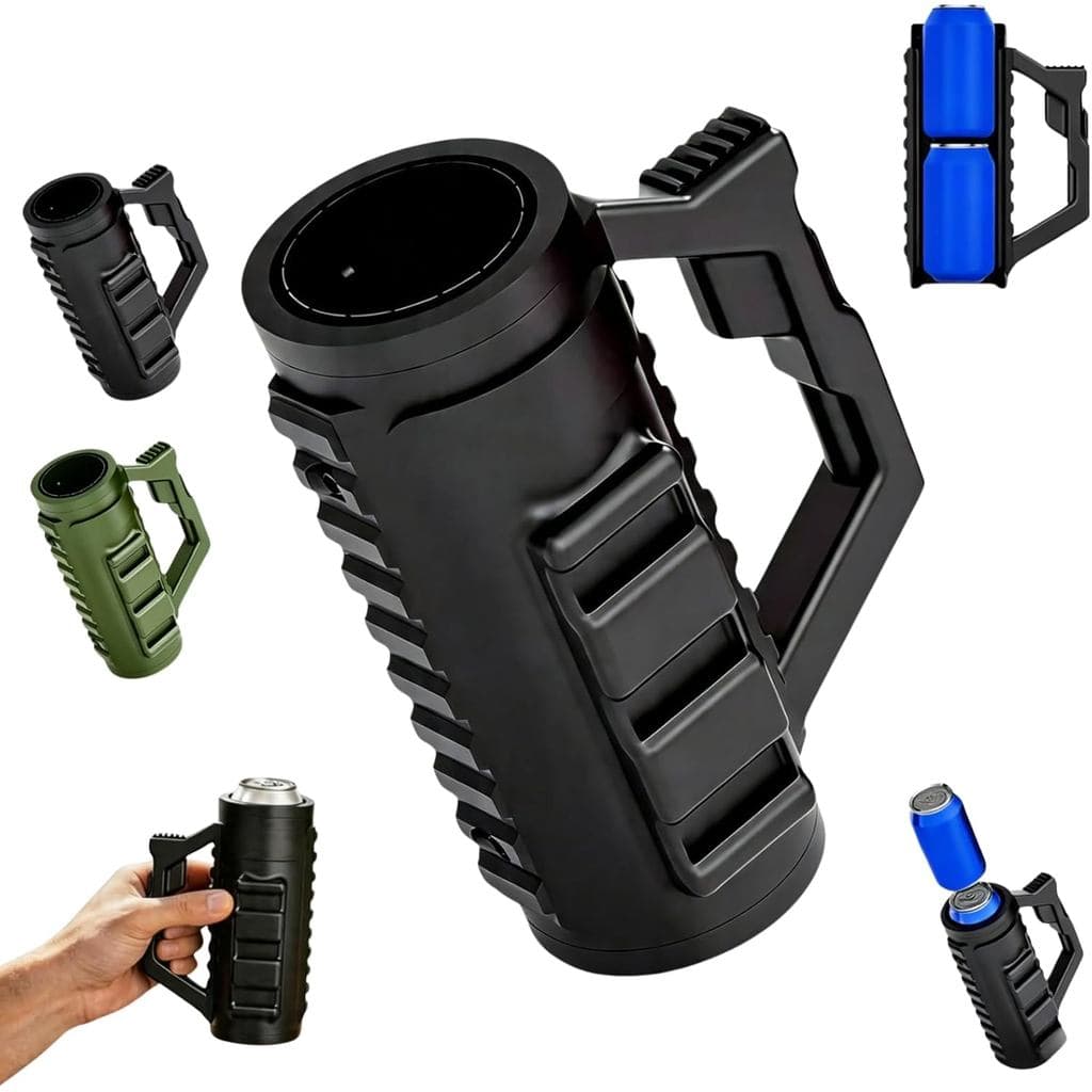 Suporte para Lata de Cerveja Estilo Assalto, Cruise Reload, Manga Isolante Estilo Assalto, Manga para Lata de Bebida Rel