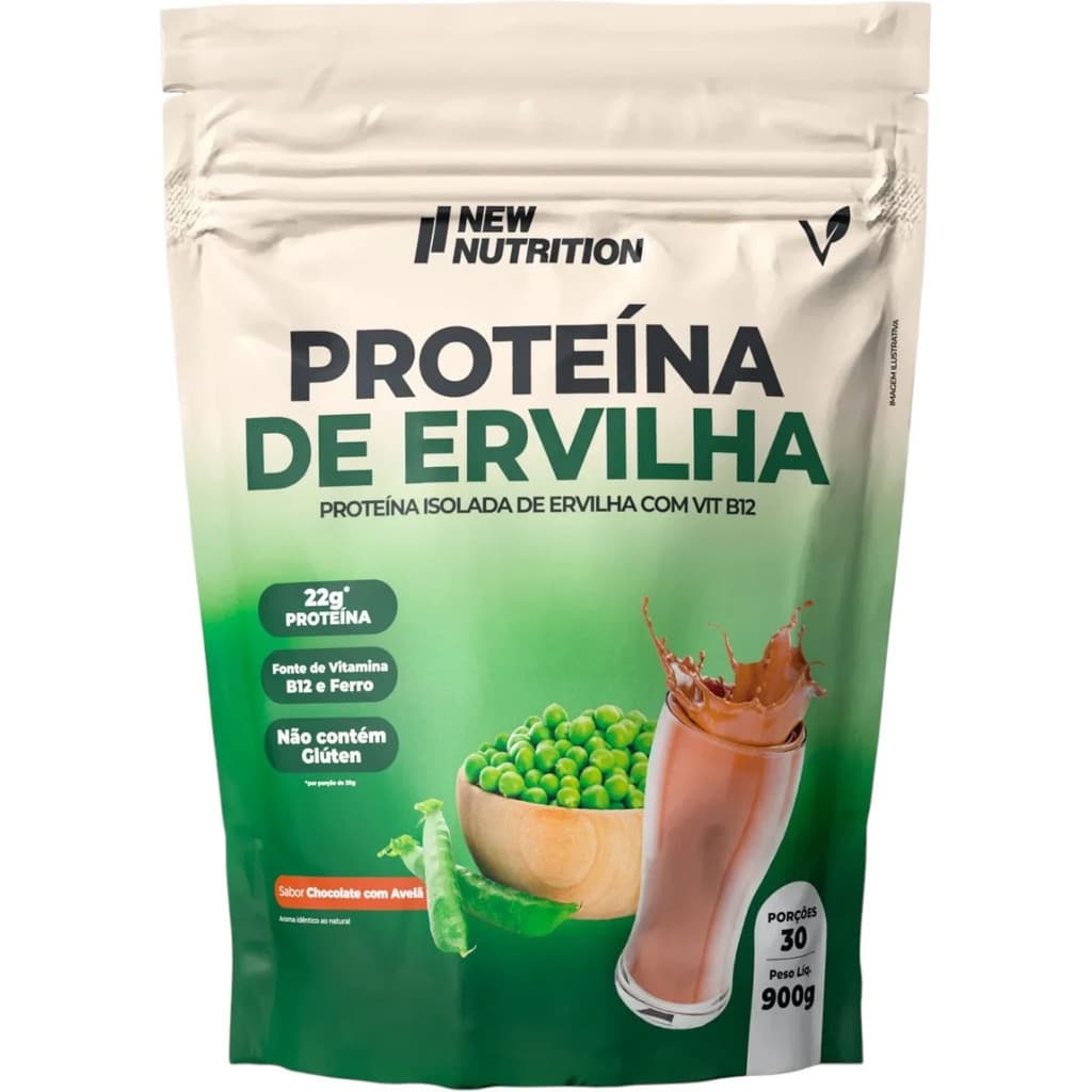 Proteína Da Ervilha Vegana Chocolate Com Avelã 900g