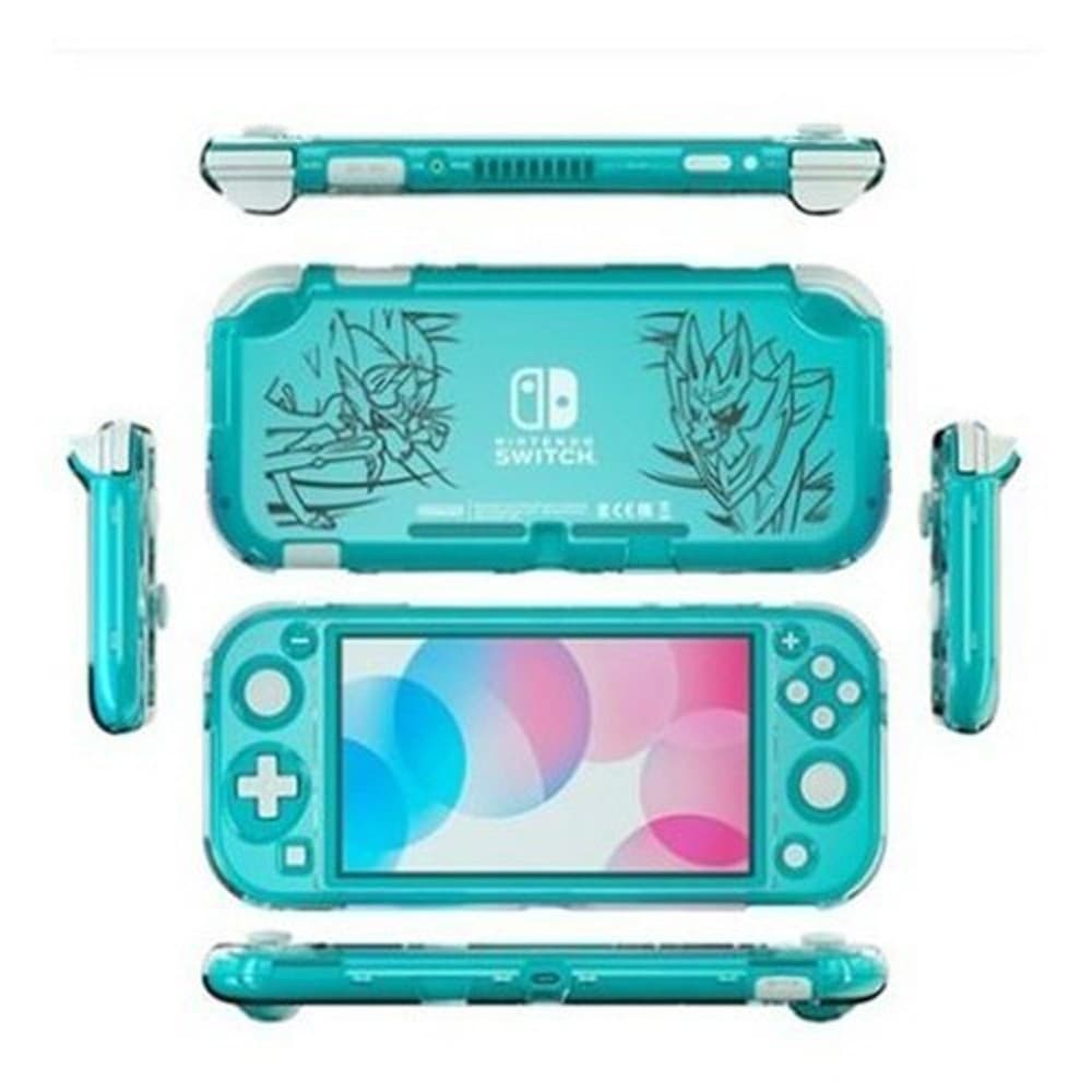 Capa Acrílica Nintendo Switch Lite Transparente Protetora Pokémon Sword Shield Compatível Switch Lite + Película