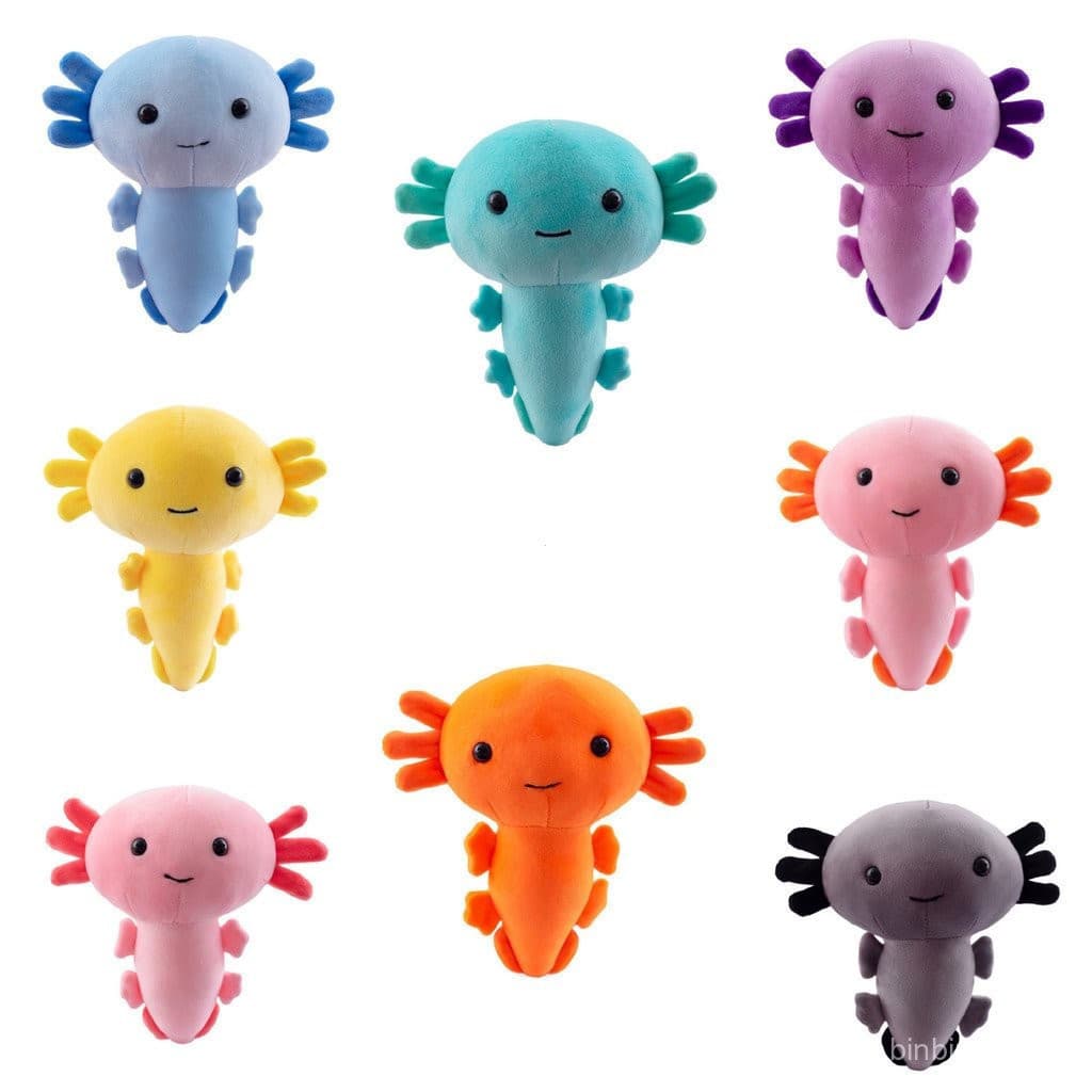 20cm Brinquedo de Pelúcia Axolotl Kawaii Fofo Boneca de Pelúcia Animal Brinquedo para Bebê Decoração de Quarto Brinquedo