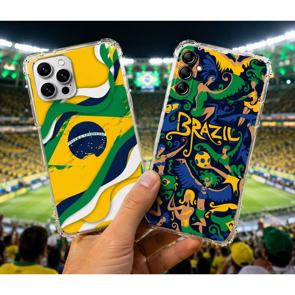 CAPA CAPINHA  DE TELEFONE PARA IPHONE BRASIL COPA, Iphone 11 12 Mini 13 14 Plus, 15 16 Pro, Max