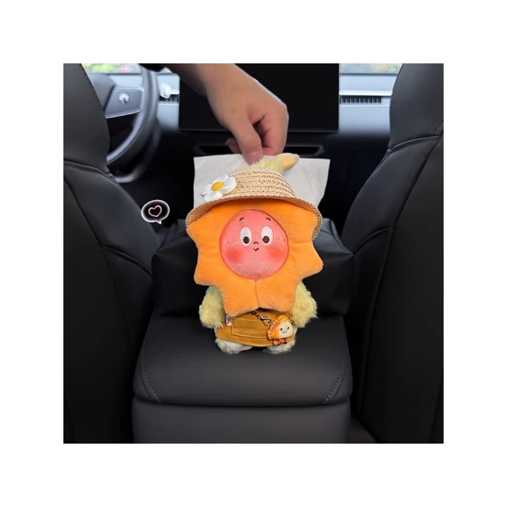 Novo estilo caixa de apoio de braço do carro caixa de tecido armazenamento no carro caixa de tecido sentado saco de teci