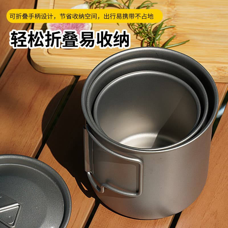 T TA1 caneca de titânio puro, copo de água para piquenique ao ar livre, xícara de café, acampamento, chá, portátil, cama