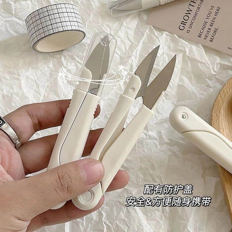 Tesoura de estudante alemã, capa protetora de avião, tesoura de crochê, Material diy, tricô manual, tesoura especial têx
