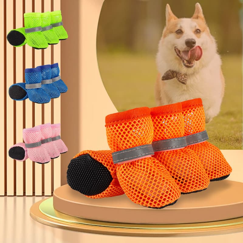 Sapatos de rede para cães, sapatos confortáveis para animais de estimação, Teddy Pomeranian, pequeno, médio porte, tênis