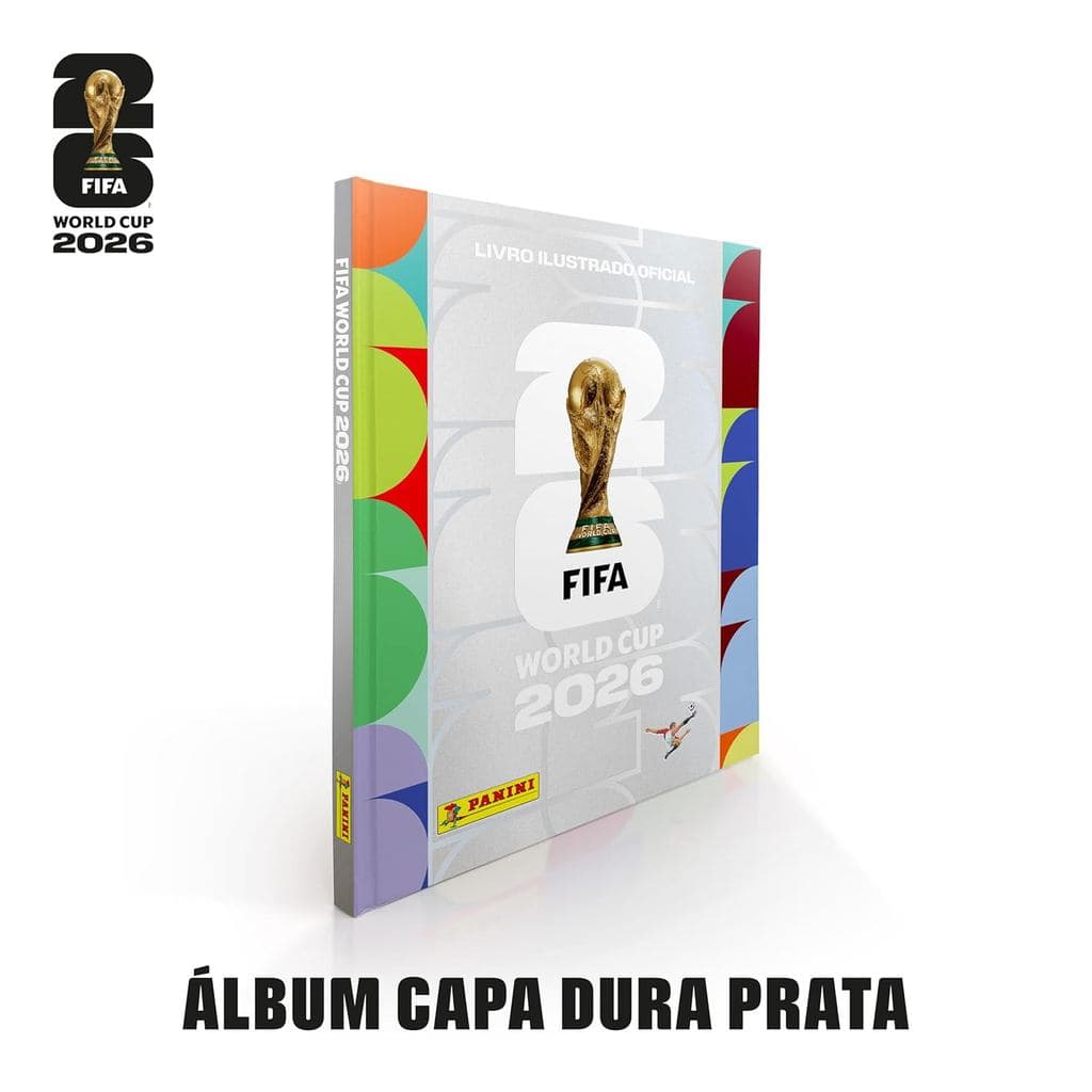 Álbum Capa Dura Prata Copa Do Mundo 2026 Oficial Original