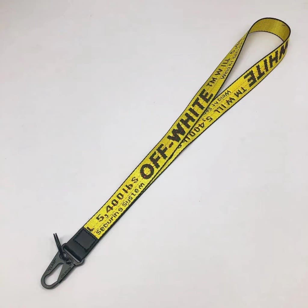 White OFF-White Design OW Decoração Pingente MTDT chaveiro