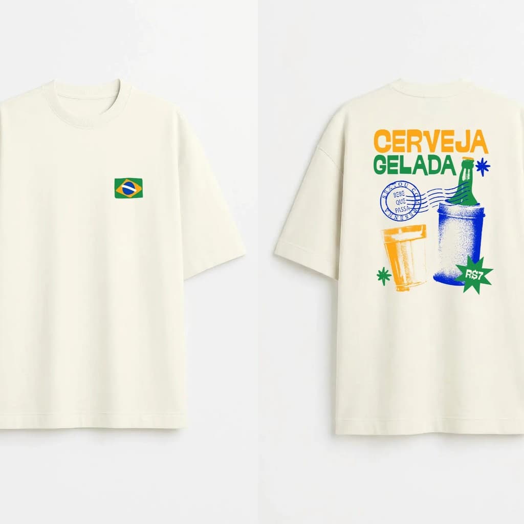 Camisetas Estampadas Brasilidades Camisa 100% Algodão