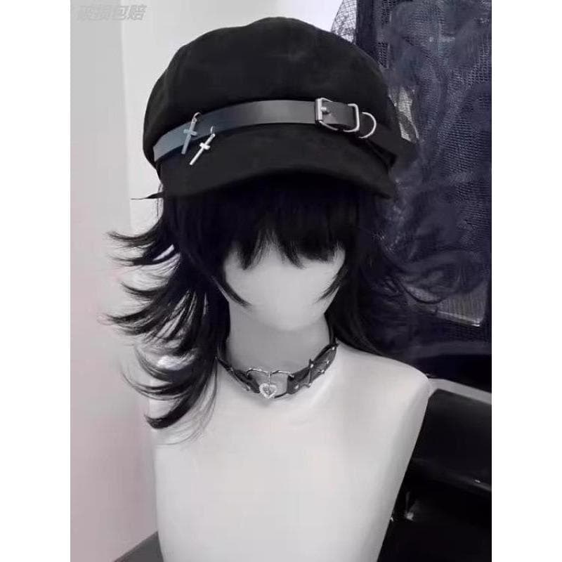 Japonês feminino bidimensional cultura asiática doce legal macio bonito octogonal chapéu cúpula estilo casa na moda boin