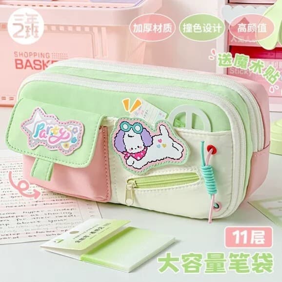 Estojo de lápis de alto valor estilo ins caixa de papelaria meninas 2026 novo estilo simples de grande capacidade escola