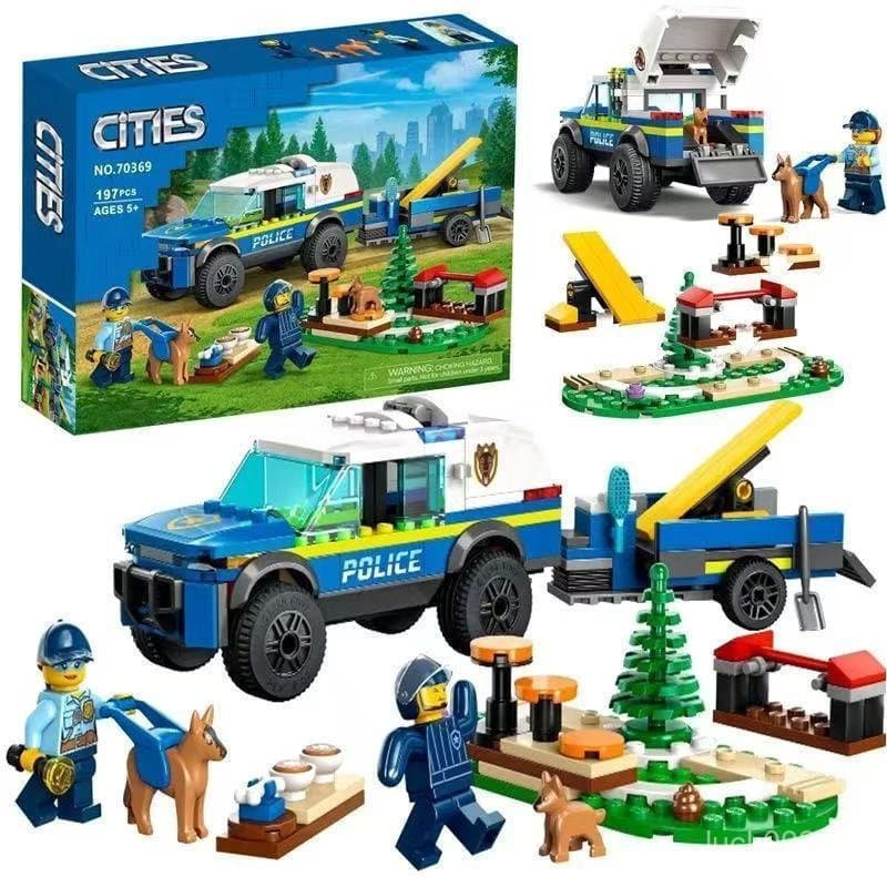 300 peças de blocos de montar Lego, série camping, modelo de caminhão, ônibus, iate, carro, brinquedos educativos cientí