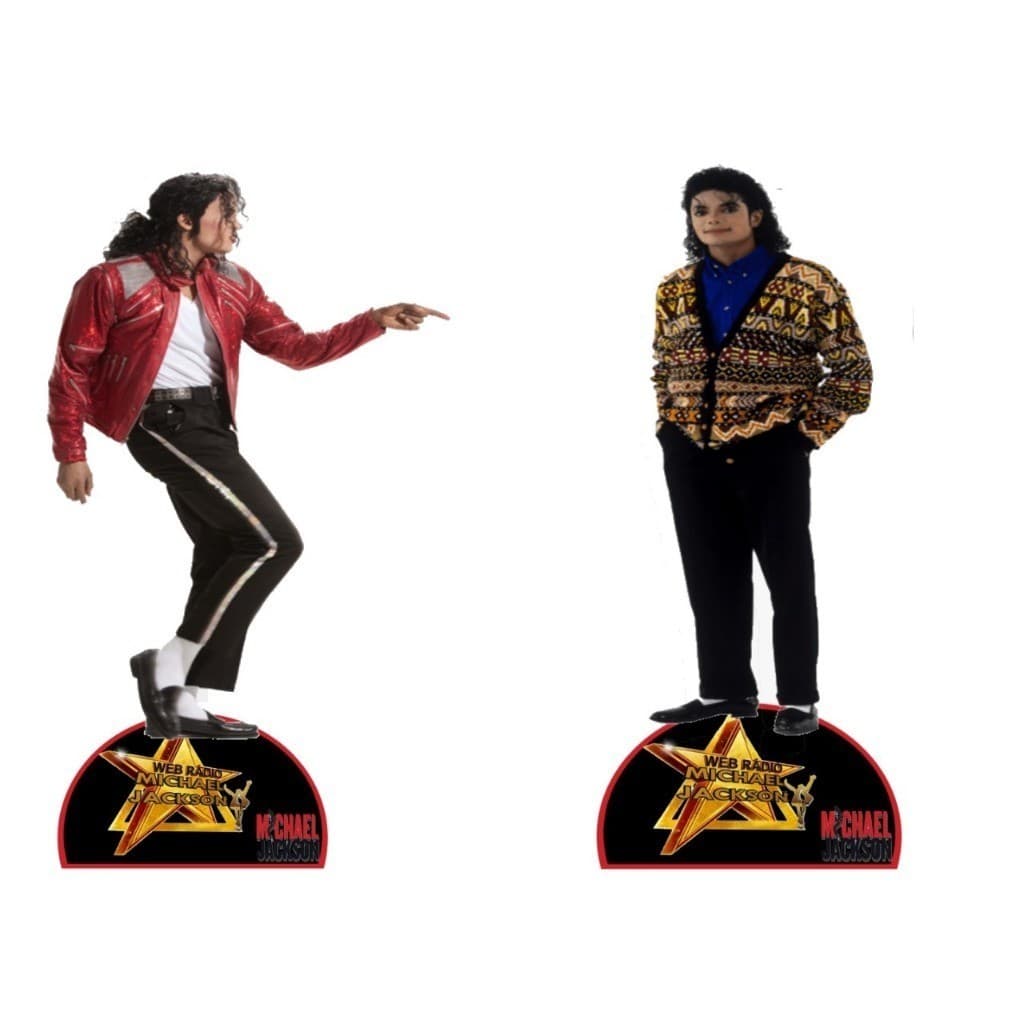 1kit michael jackson kit decoração de festa infantil 4 display de mesa 20cm