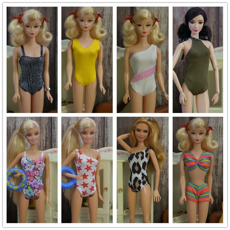 Roupas De Boneca Multiarticuladas Maiô De Praia De 11 Polegadas Adequado Para Bonecas Em Torno De 29 Cm
