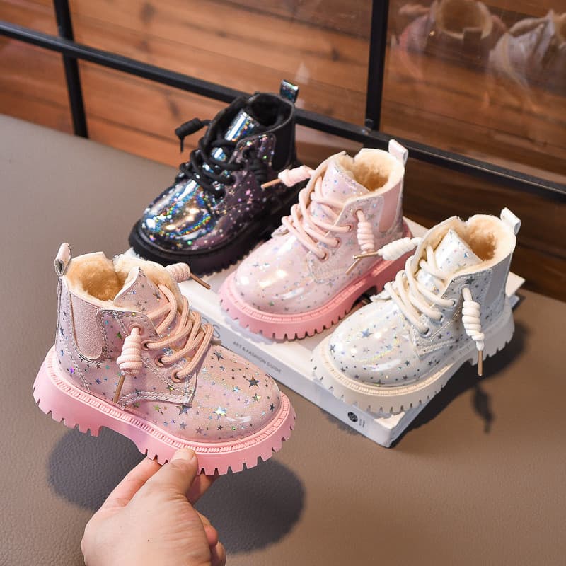 Botas Martin Para Bebês Meninos E Meninas , Sapatos Quentes , Com Sola Macia Quente