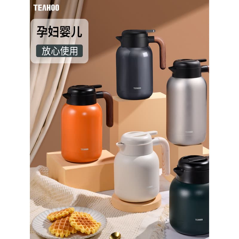 Qihu pote térmico doméstico de grande capacidade, bule estufado, bule de molde, chá branco antigo, aço inoxidável