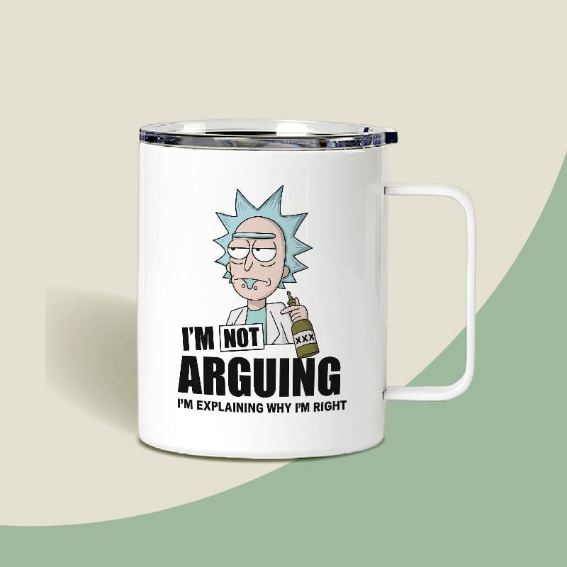Não estou discutindo que não estou discutindo Chega de argundo que estou certo Caneca criativa americana para café