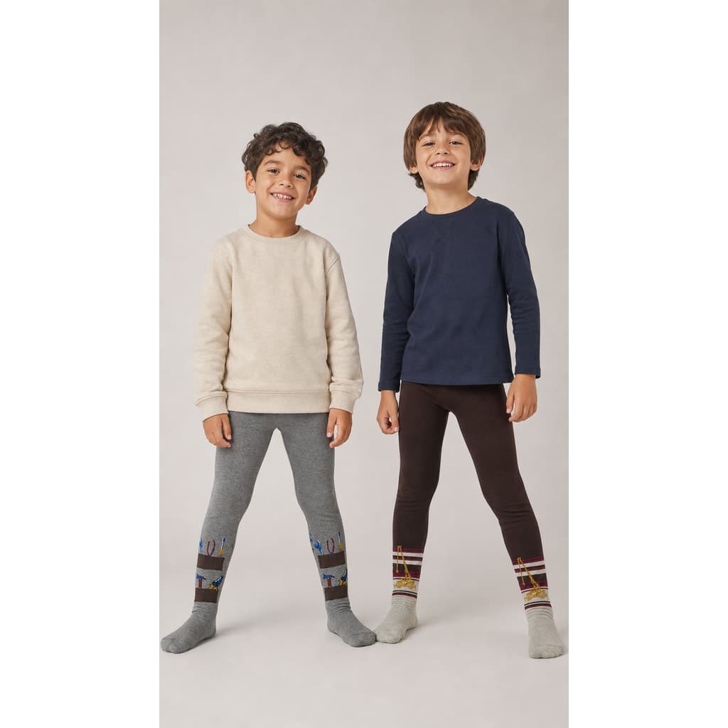 Meia-Calça Menino Escolar Grossa Confortável