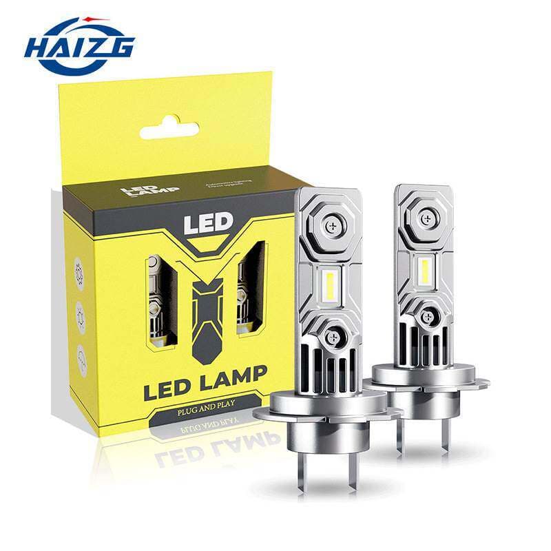 [Em destaque] Farol LED para Carro HAIZG Plug-in H7 Integrado de Alta Luminosidade, Luz Alta e Baixa, Farol LED para Car