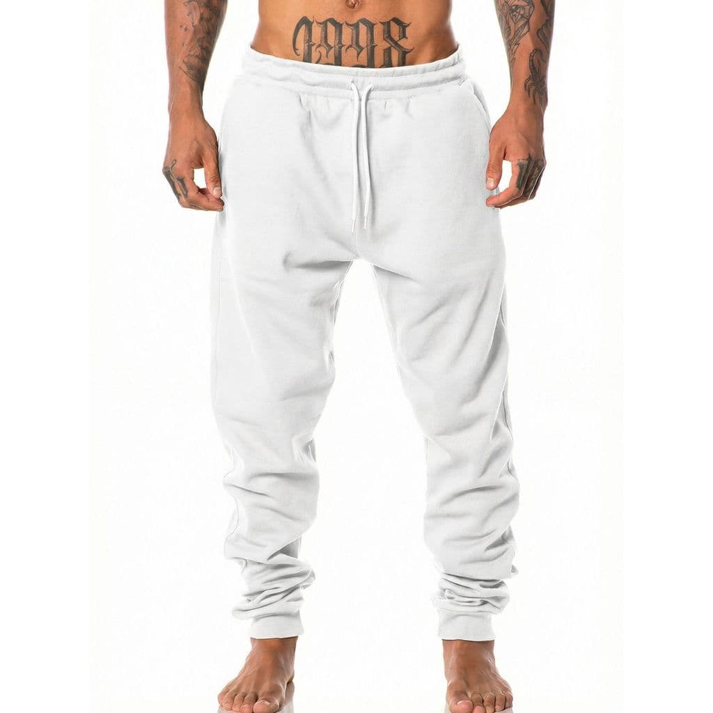 Calça Moletom Masculina Slim Casual Academia Cargo Com Bolsos