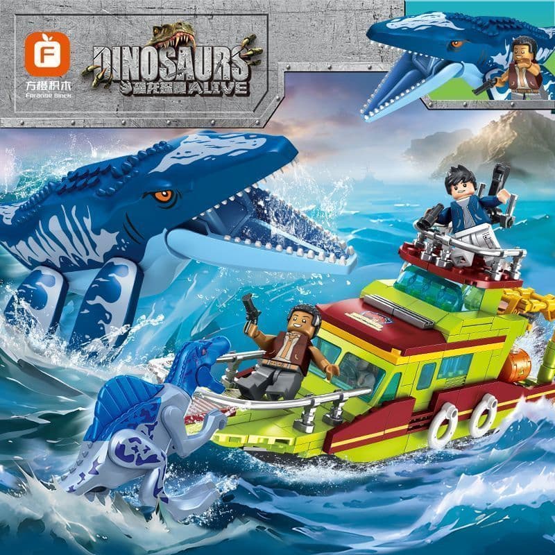 1.000 pçs Lego blocos de construção tiranossauro Rex dinossauro escapar Fengshen Pterosaur menino montado brinquedo educ