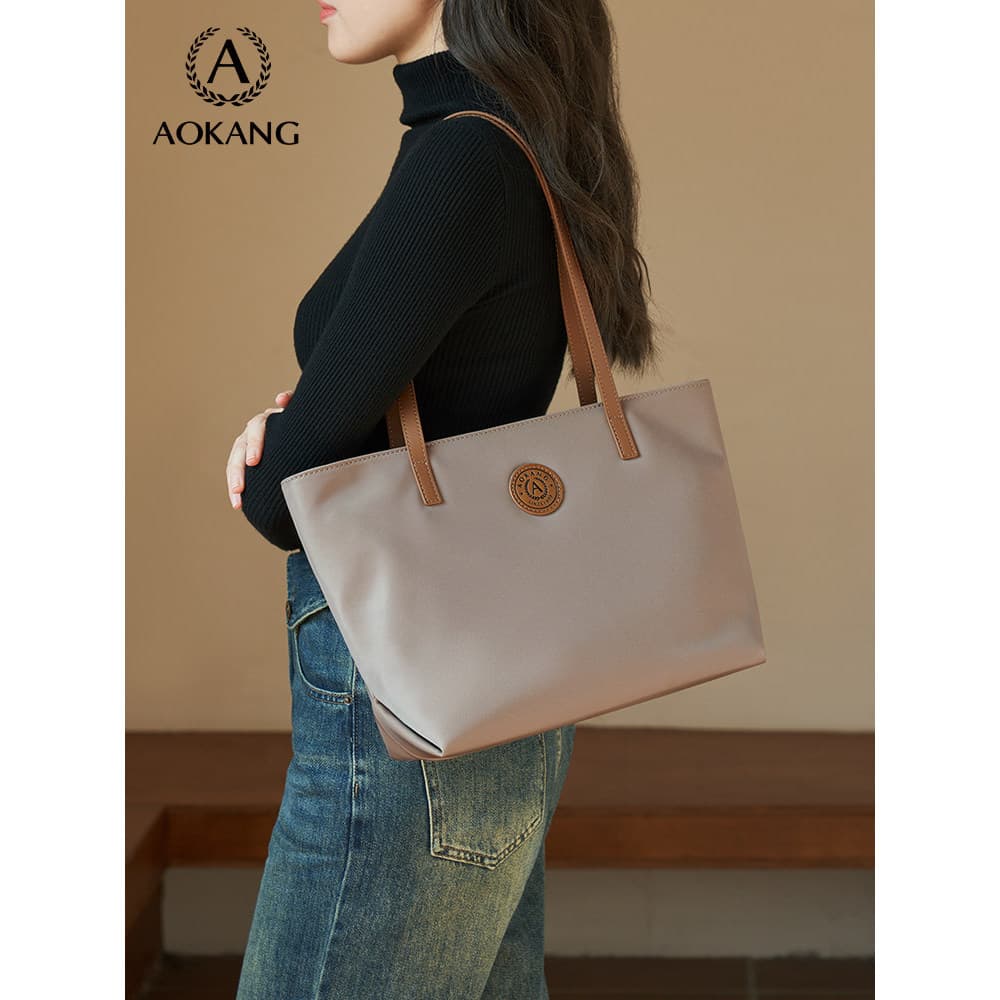 Okcom bolsa de lona feminina 2026 novo estilo bolsa de ombro feminina sacola de grande capacidade bolsa de viagem Premiu