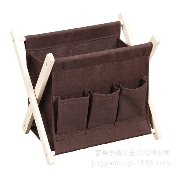 Cesta de armazenamento de tecido Rack de revistas Cesta de armazenamento de lã Cesta de armazenamento de artigos diverso