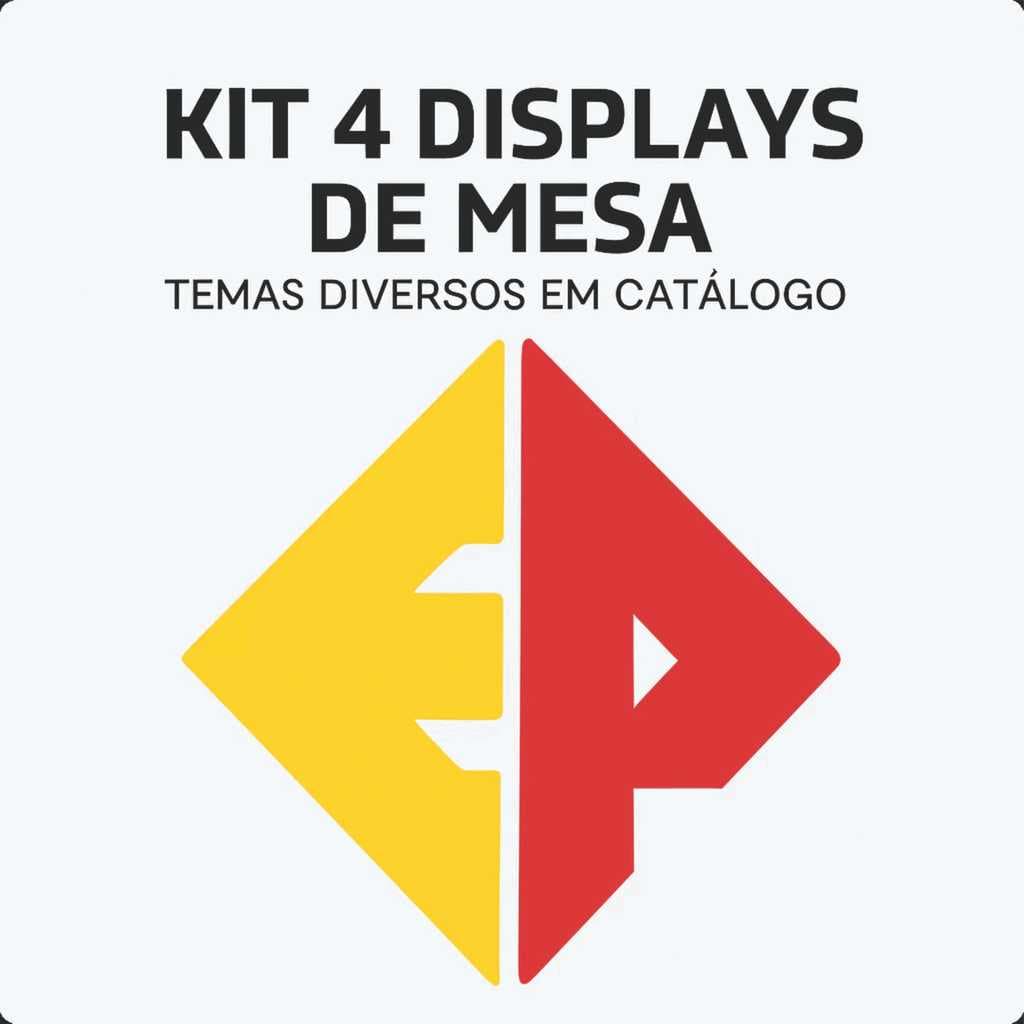 6 Unidades de Kit com 4 displays - Catálogo