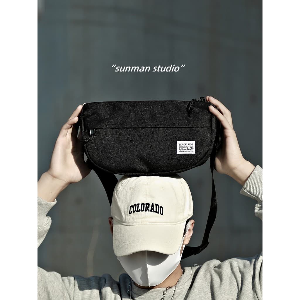 Bolsa mensageiro masculina, bolsa de peito esportiva Casual, mochila pequena leve para ciclismo, bolsa de ombro pequena
