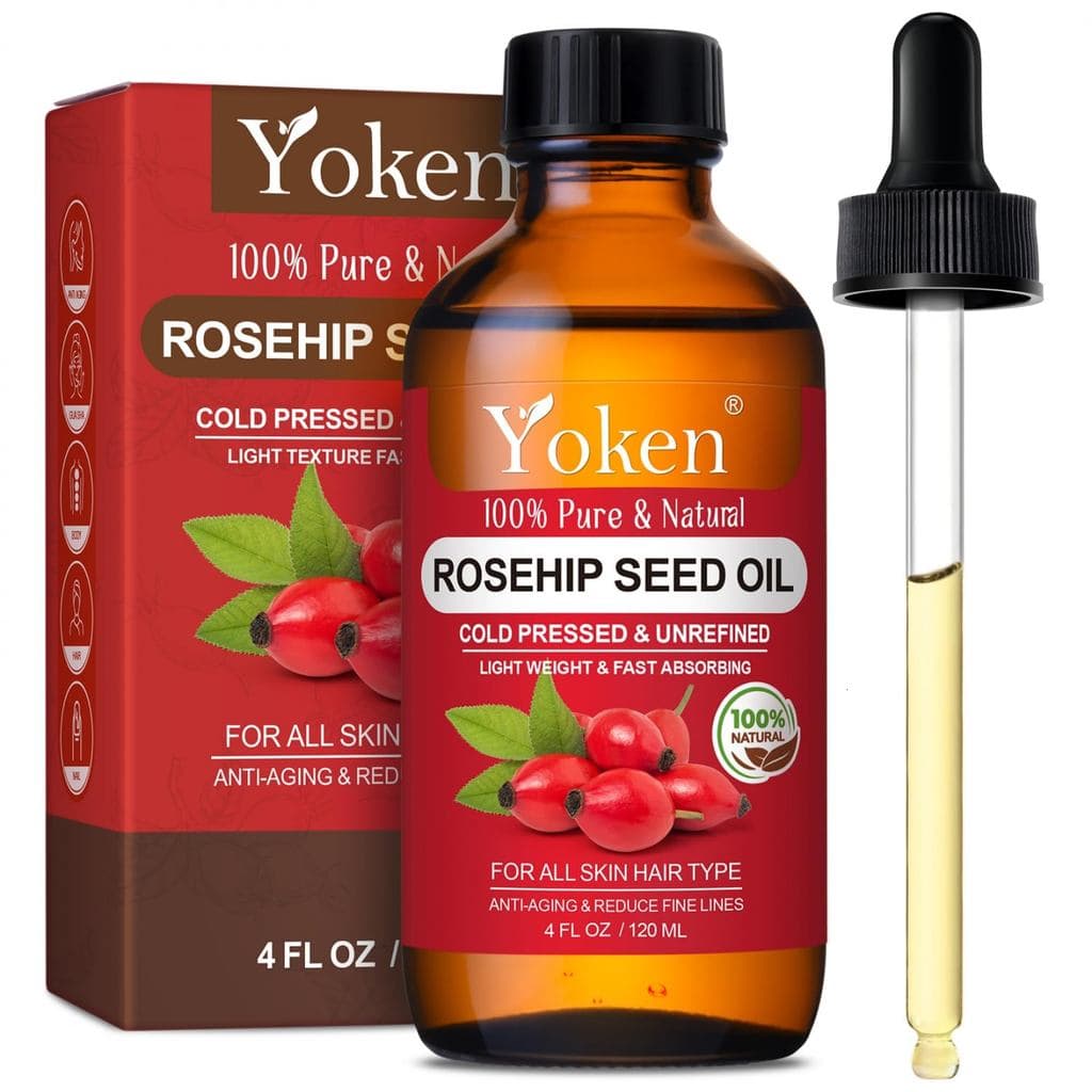 Óleo de Semente de Rosa Mosqueta para o Rosto, 100% Puro e Natural, Prensado a Frio, Não Refinado, Óleo Carreador Orgâni