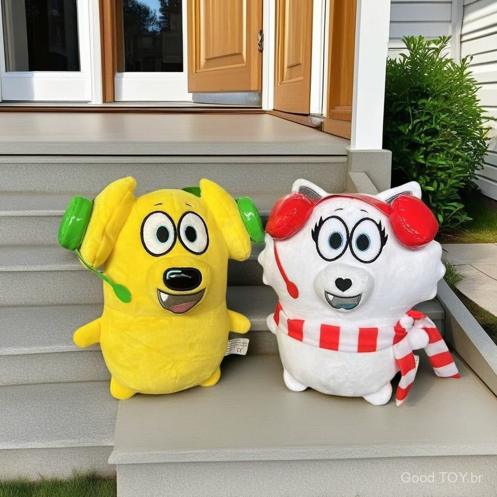 Conjunto de Brinquedos de Pelúcia Tyler E Snowi O8HV