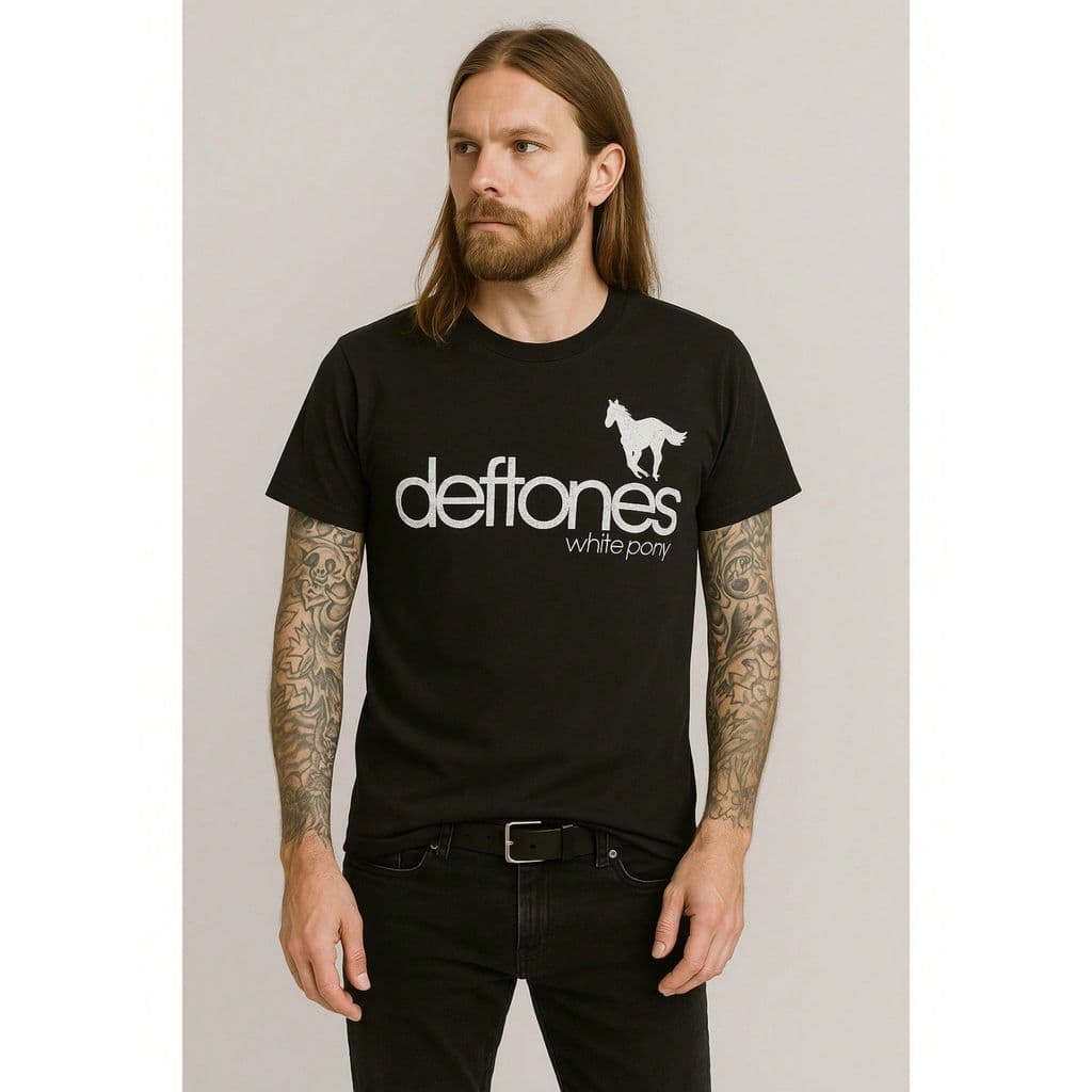 Camiseta T-Shirt Unissex Deftones White Pony 100% Algodão Premium Banda Rock Camisa Gola Redonda