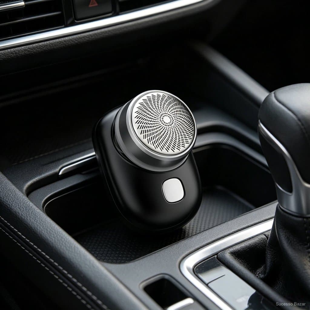 Kit 2 Barbeador Elétrico Portátil Mini para Carro e Emergência