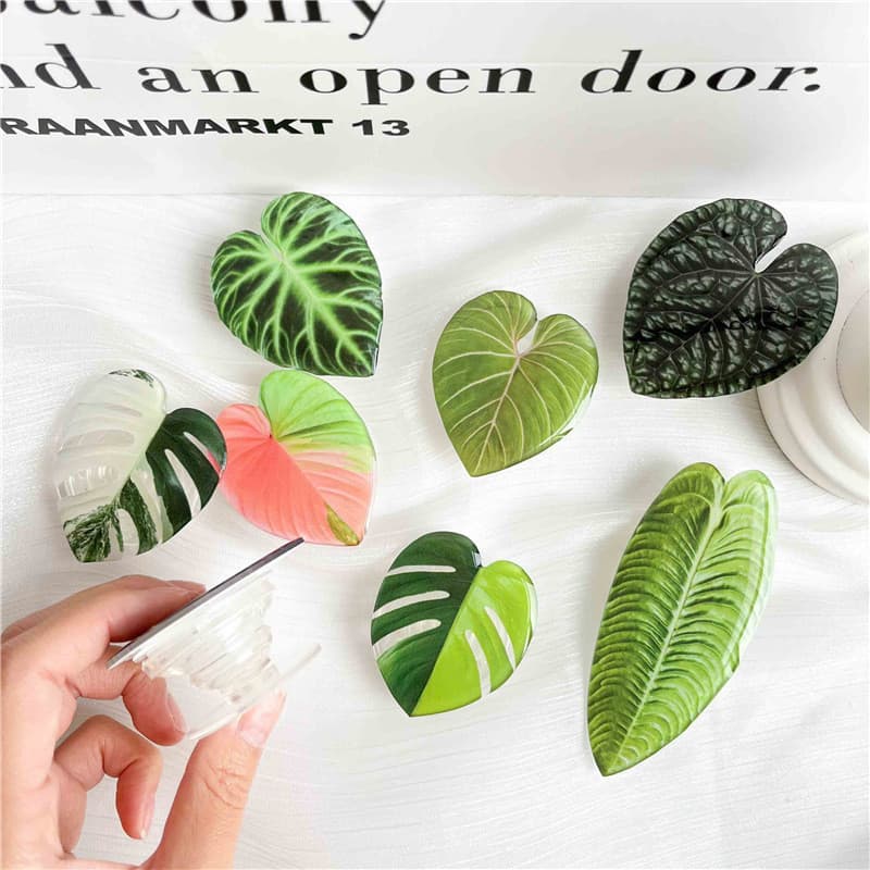 Suporte de Anel para Celular Green Leaf Griptok com Base Plana XO4Y