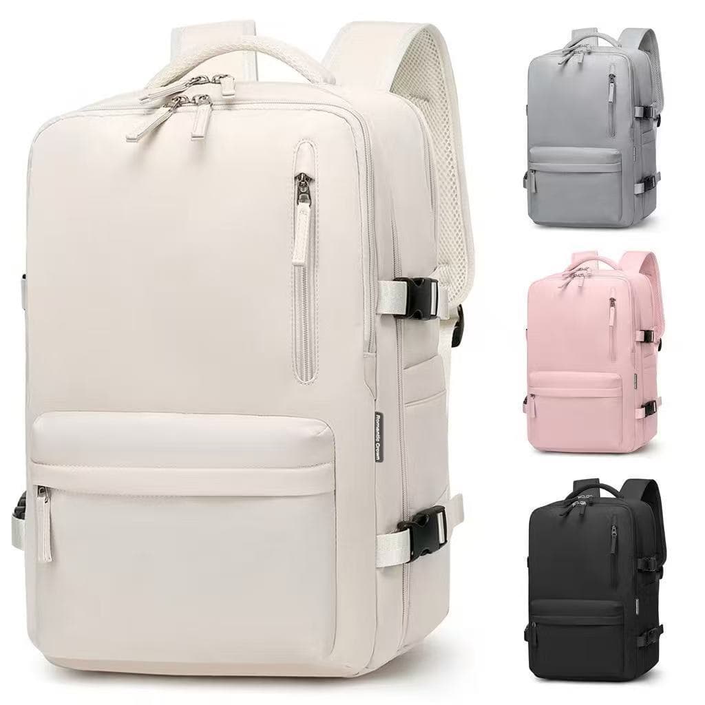 Mochila Viagem Feminina Masculinas Multifuncional Reforçada Impermeável Expansível Mochila Notebook Antifurto USB