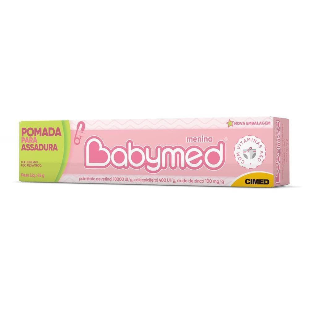 Assaduras Babymed Rosa Pomada Para Assaduras 45g