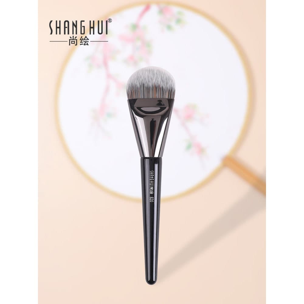 Shanghui s820 Pincel de base tipo língua Pincel sem costura de cabeça plana Não coma pincel de maquiagem em pó Pincel de