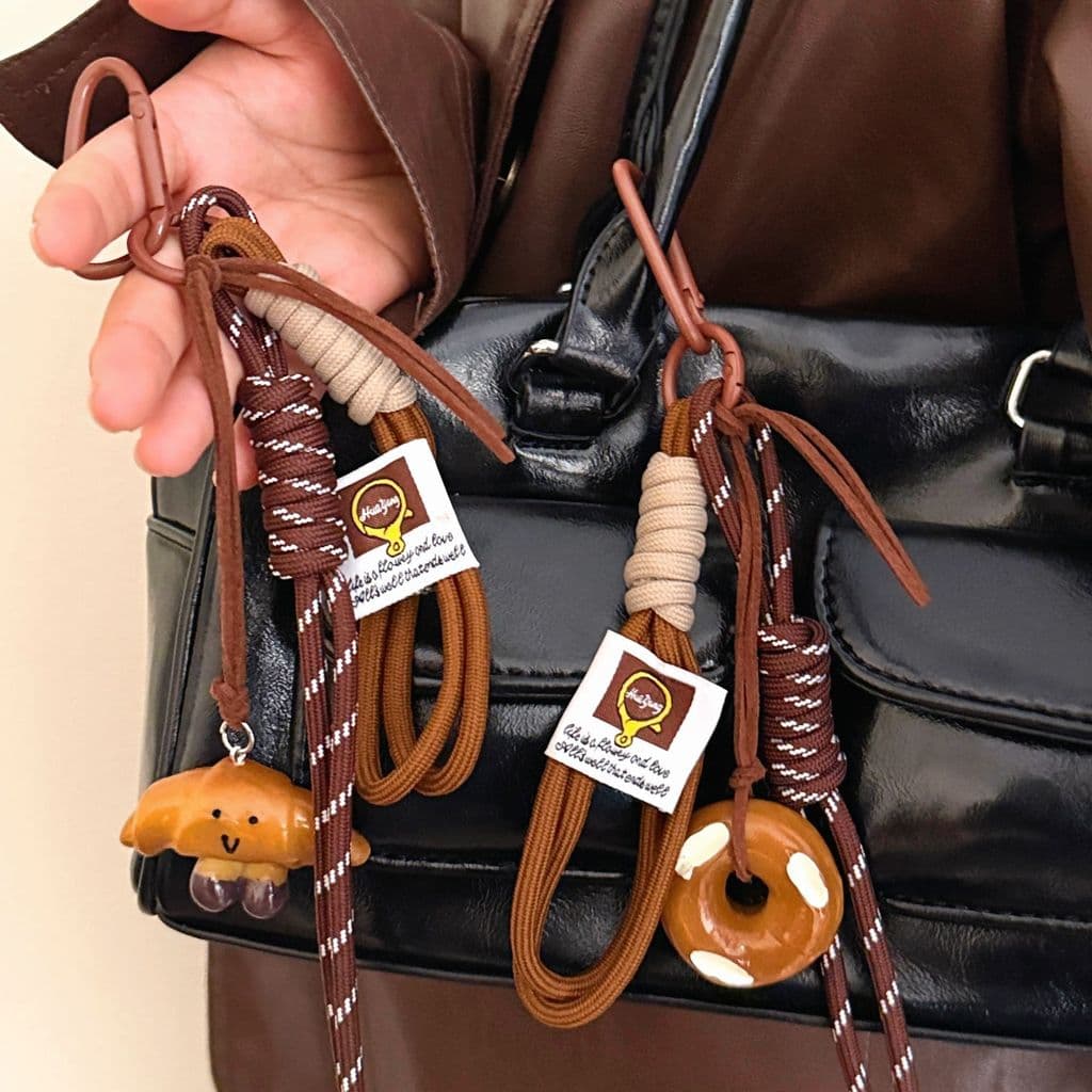 Criativo ins Feng Shui pão pingente menina decoração única pingente mochila chaveiro cordão jóias