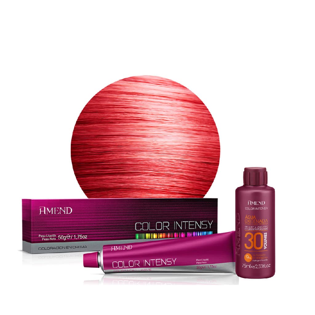 Amend Color Intensy Coloração 0.6 Vermelho Intensificador + Oxigenada 30 Vol