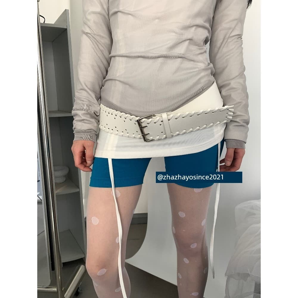 cinto feminino largo cinto feminino plus size Slag Yo estilo coreano ins Retro tecido cinto feminino Design nicho All-Ma