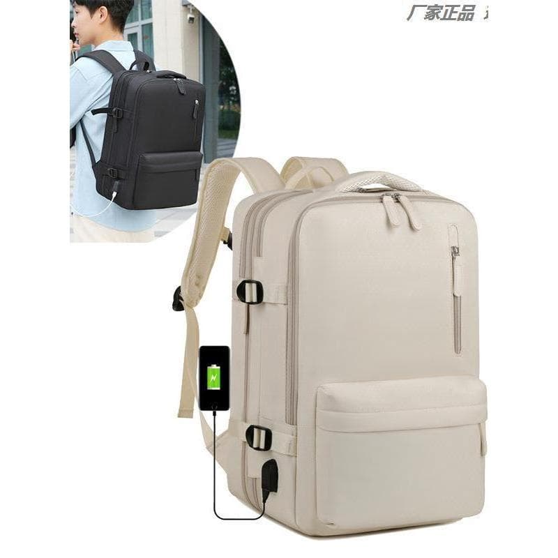Bolsa de bagagem no avião mochila expansível masculina de grande capacidade bolsa escolar de viagem de negócios bolsa de