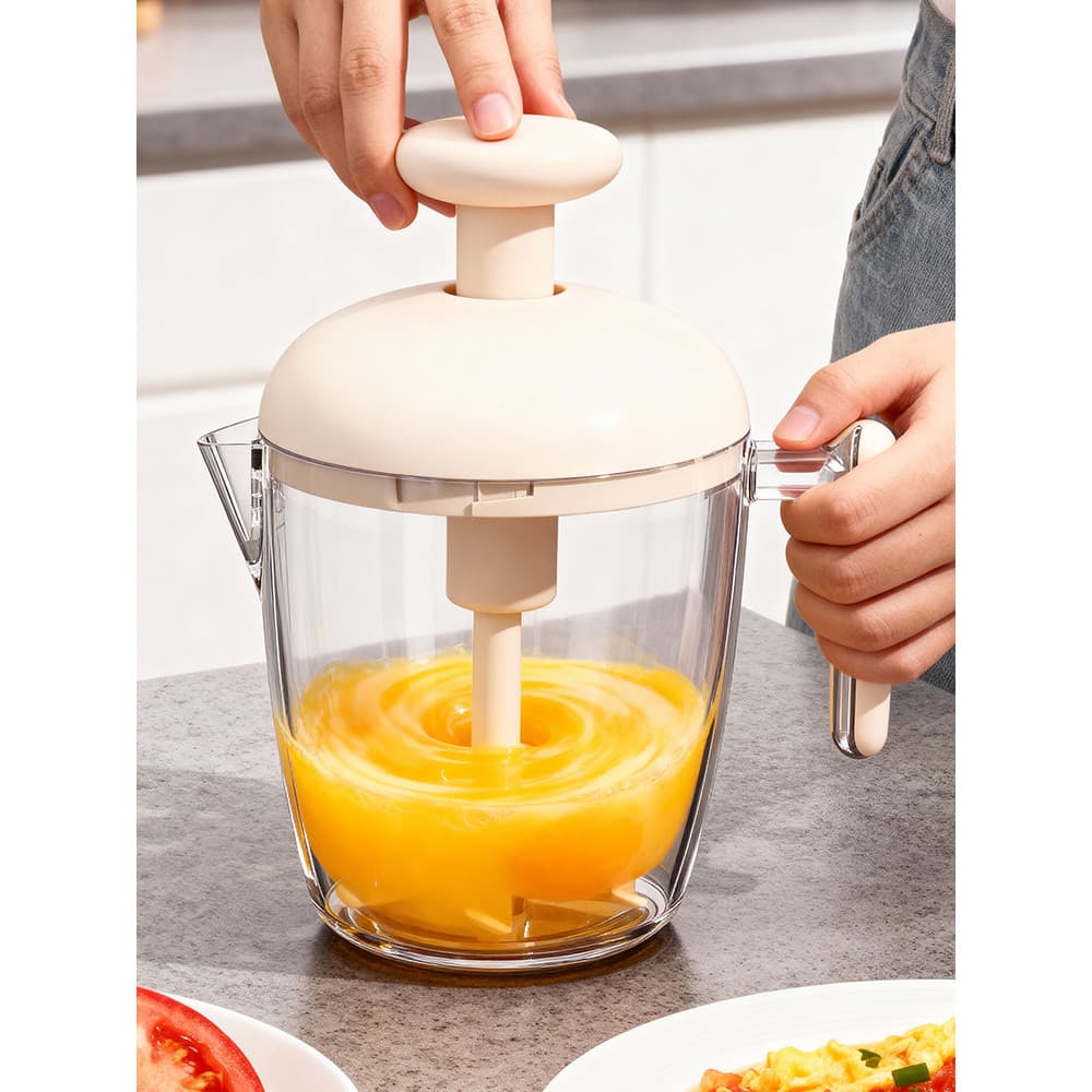 Push tipo batedor de ovo copo doméstico pequeno Manual batedor de ovo creme liquidificador multifuncional batedor de ovo