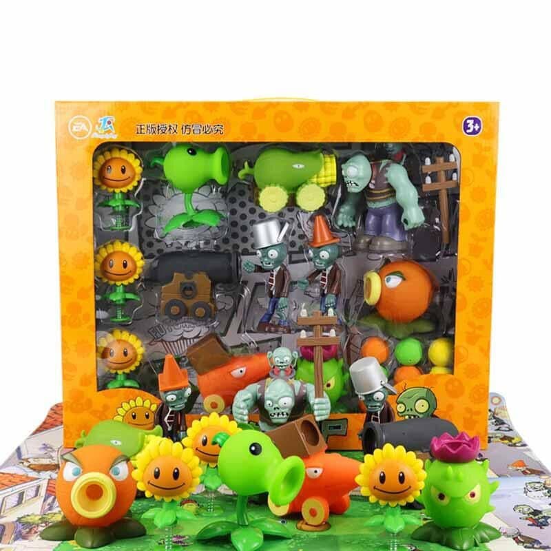 Plantas Infantis vs . Conjunto De Brinquedos De Catapulta De Edição Aprimorada Zombie Boys 12 Unidades