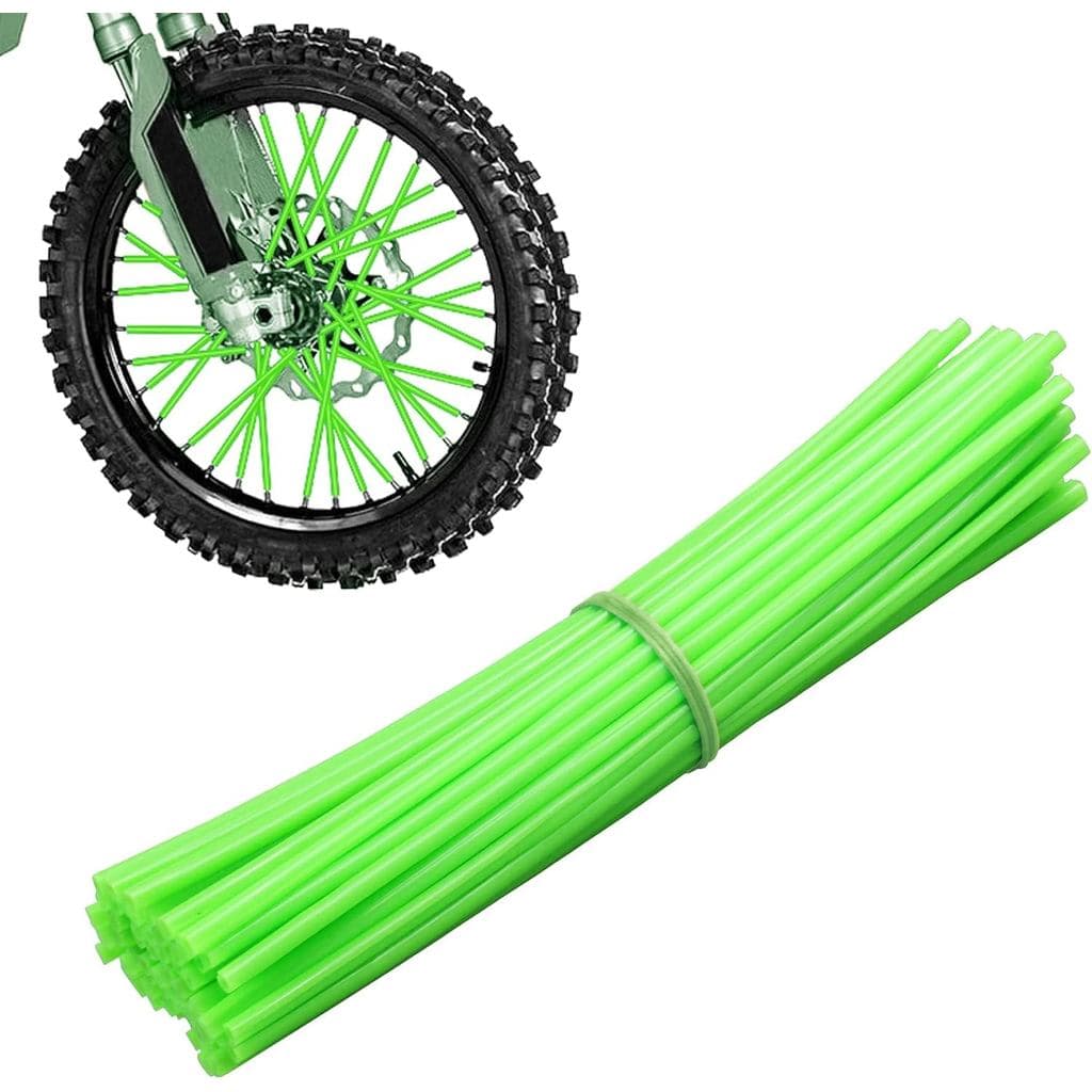 NTHREEAUTO 72 Peças de Capas para Raios de Moto Off-Road, Envelopamentos Universais para Rodas de 8"-21" Compatíveis com