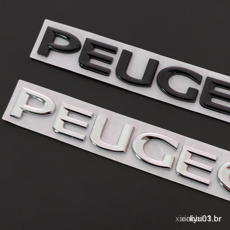 Estilo Do Carro De Metal Emblema Traseiro Da Cauda Etiqueta Para Peugeot 206 307 308 3008 207 208 407 508 2008 5008 107