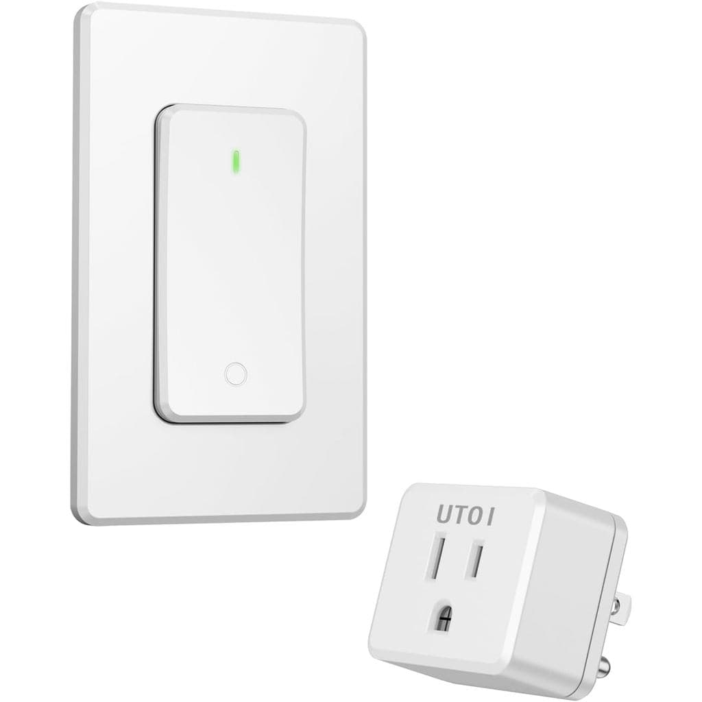 Tomada com Controle Remoto e Interruptor de Luz Sem Fio, Tomada Remota para Lâmpadas e Eletrodomésticos, Sem Fiação e Se
