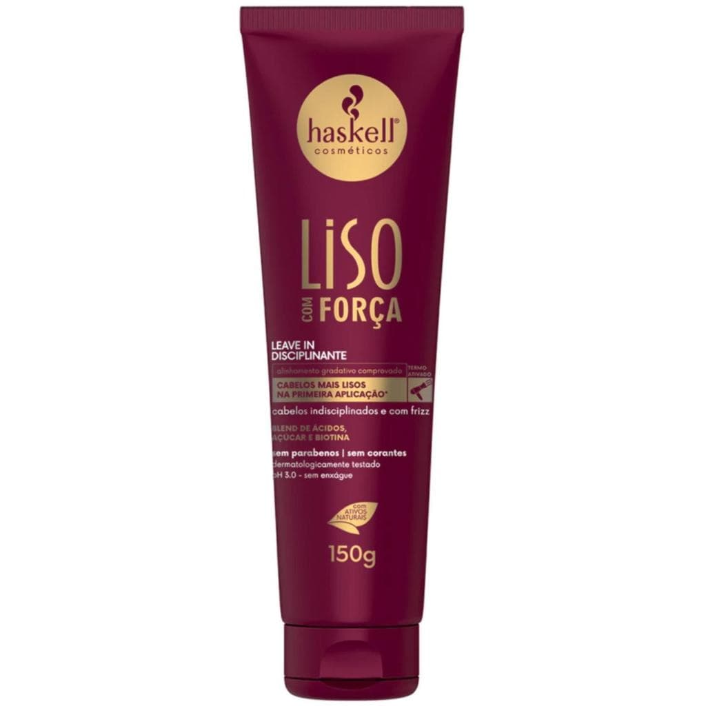 Leave In Antifrizz Liso Prolongado Haskell Liso com Força
