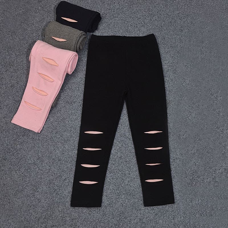 Primavera outono novo estilo puro algodão meninas Leggings versão coreana All-Match calças da moda meninas bebê exterior