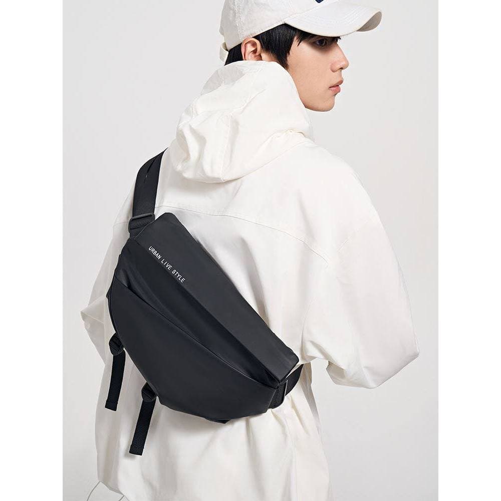 Bolsa mensageiro masculina de grande capacidade, bolsa de peito para ipad, motocicleta, motocicleta, bolsa mensageiro, c