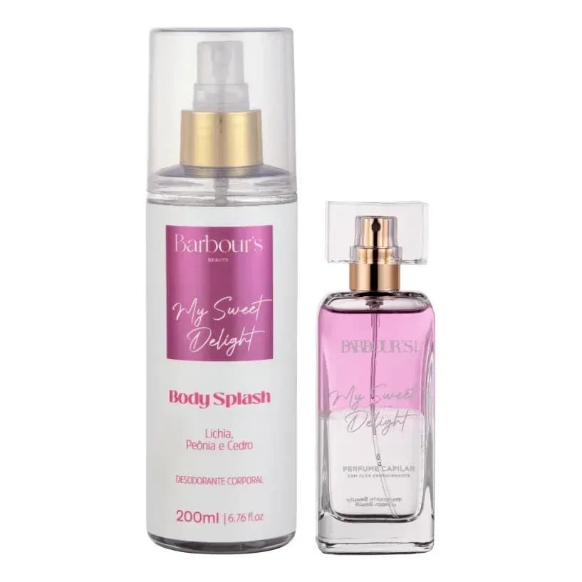 Kit Perfume Capilar Barbour's C/body Splash My Sweet Delight
