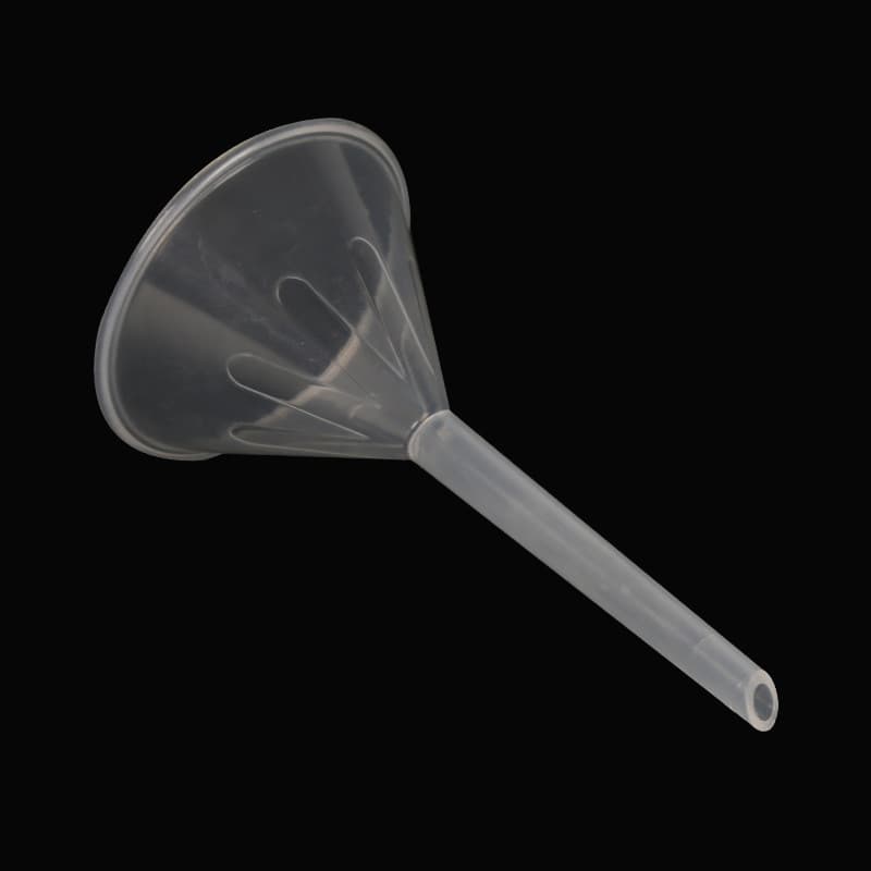 Funil pequeno, ferramenta para dispensar perfume, funil para perfume, funil de plástico, frasco dispensador, funil peque